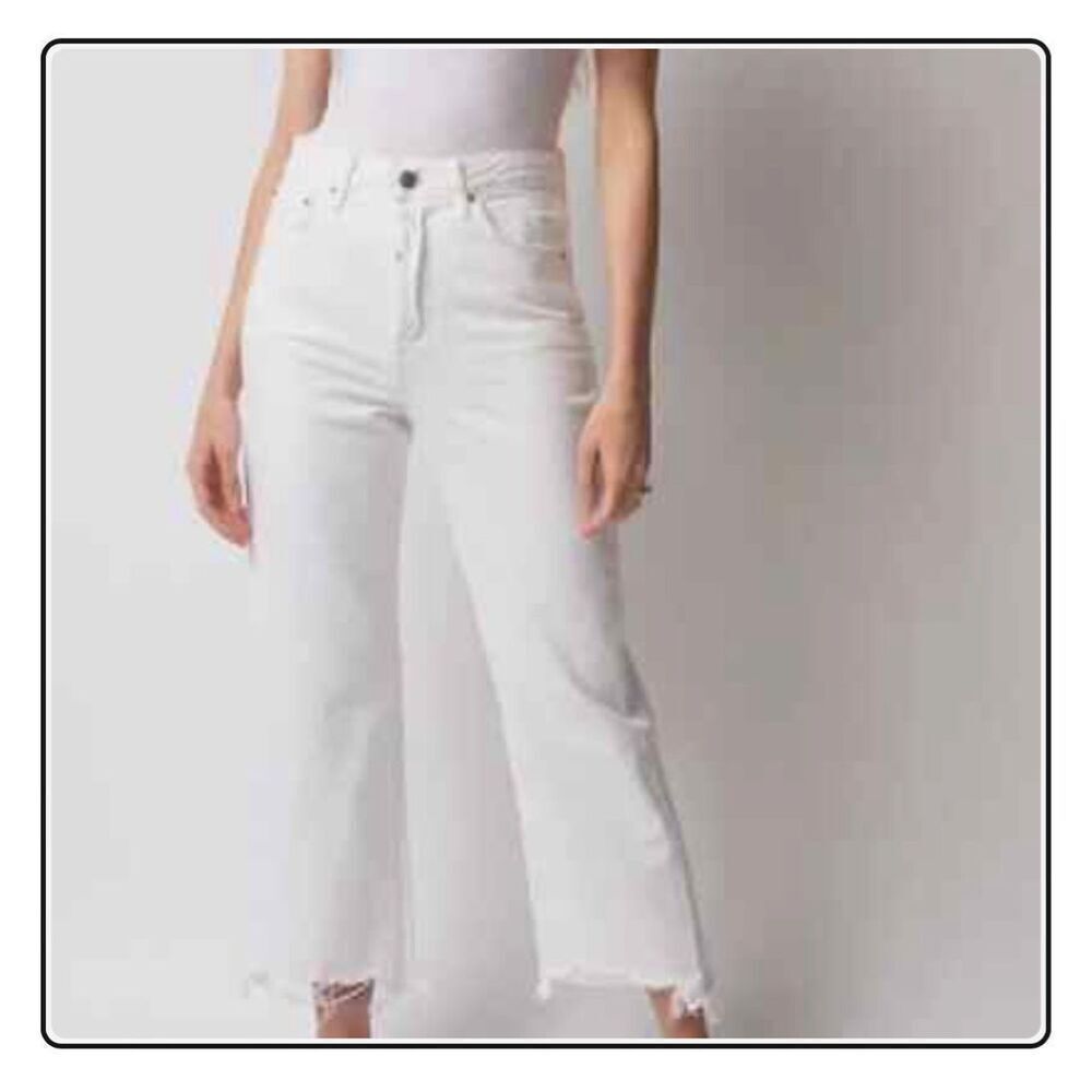 GRLFRND 27 Bobbi Jeans in White Waves